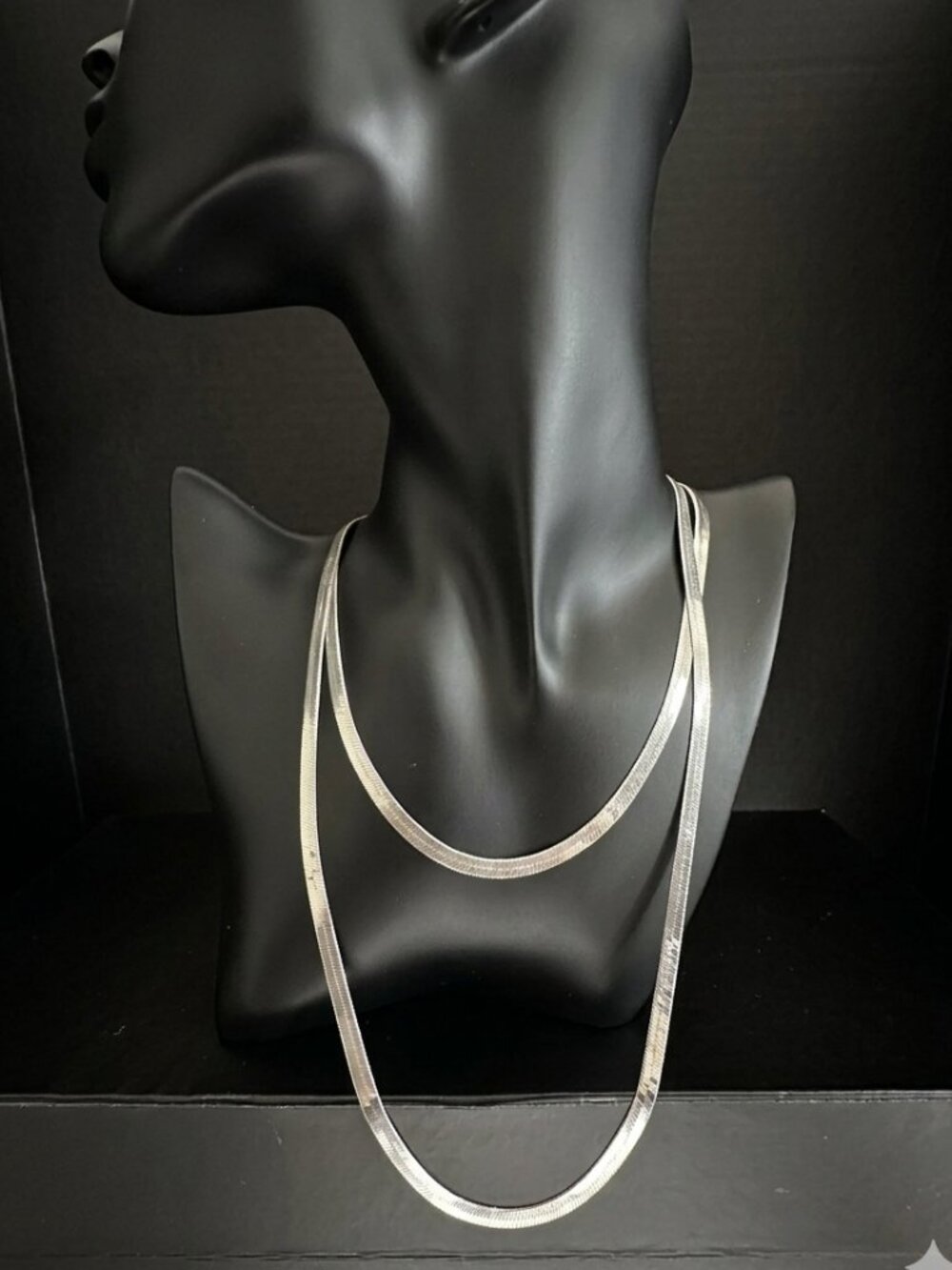 Milor Italy 925 Sterling Silver Herringbone Necklace 36” 4.6mm Wide – 18g weight